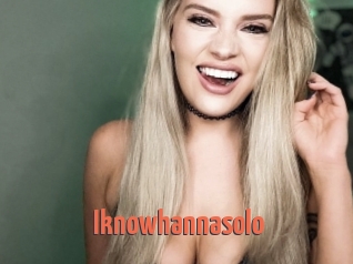Iknowhannasolo